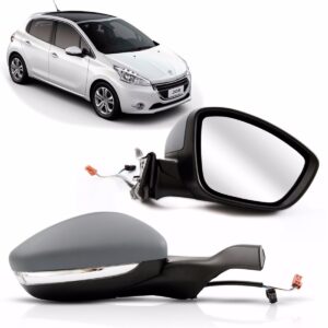 Retrovisor Peugeot 208 Elétrico Com Pisca 2013 2014 2015 16 Lado Esquerdo