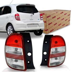 Lanterna Traseira Para Nissan March 2011 2012 2013  Le Esquerdo Vermelho
