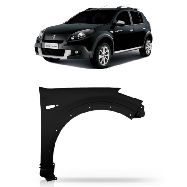 Paralama Sandero Stepway 2005 2006 2007 2008 2009 2010 2011 Lado Direito