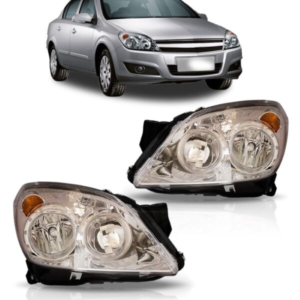 Farol Vectra 2010 2011 2012 10 11 12 Cromado 1ª Linha Direito/passageiro