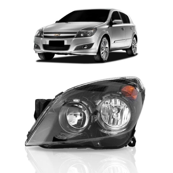 Farol Vectra Gt Gtx 09 2010 2011 2012 Mascara Negra 1ª Linha Esquerdo/motorista