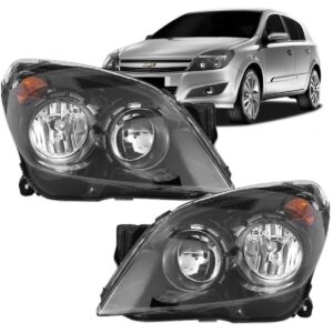 Farol Vectra Gt Gtx 09 2010 2011 2012 Mascara Negra 1ª Linha Esquerdo/motorista