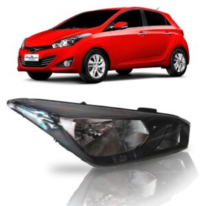 Farol Hb20 2012 2013 2014 Mascara Negra 1ª Linha Direito/passageiro