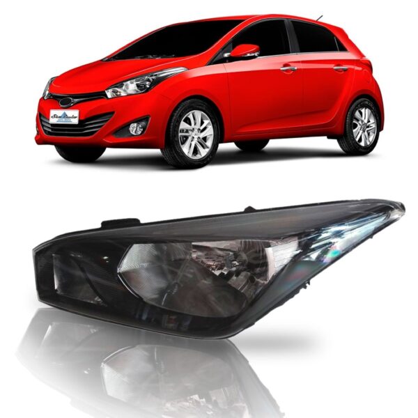 Farol Hb20 2012 2013 2014 Mascara Negra 1ª Linha Esquerdo/motorista