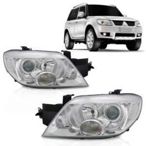 Farol Tr4 2010 2011 2012 13 2014 Dianteiro Cromado 1ª Linha Esquerdo/motorista