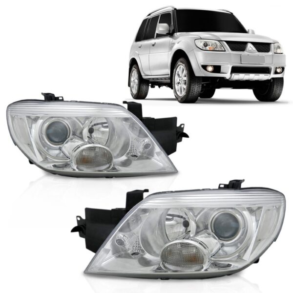 Farol Tr4 2010 2011 2012 13 2014 Dianteiro Cromado 1ª Linha Esquerdo/motorista