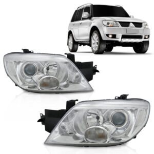 Farol Tr4 2010 2011 2012 13 2014 Dianteiro Cromado 1ª Linha Esquerdo/motorista