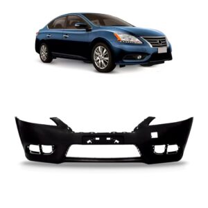Parachoque Para Nissan Sentra 2013 2014 2015 Sem Grade Novo Preto