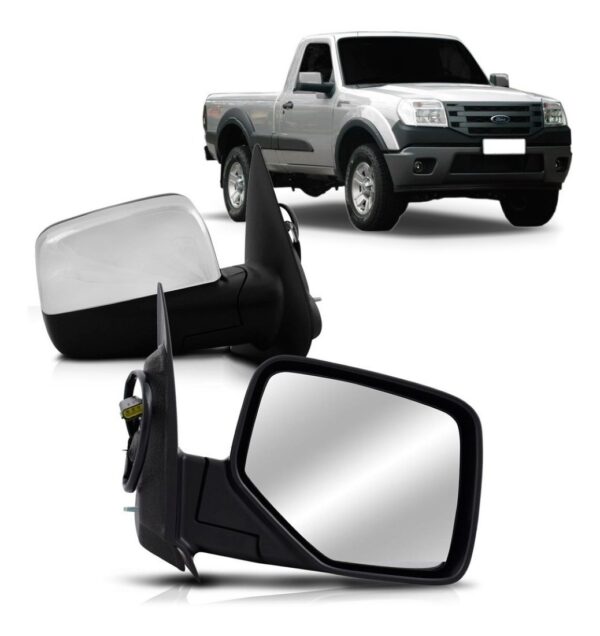 Retrovisor Ranger 2010 2011 2012 Eletrico Cromado Lado Direito