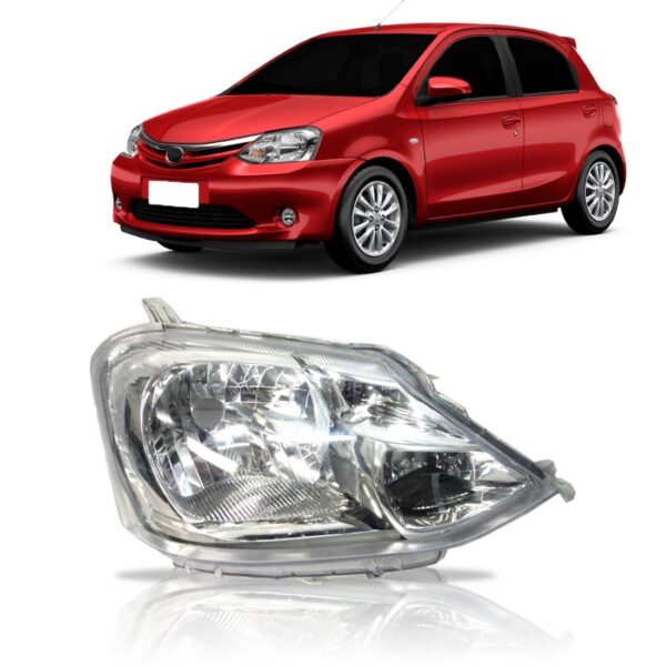 Farol Toyota Etios 2013 2014 2015 2016 1ª Linha - Direito/passageiro