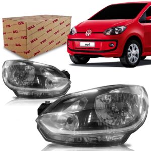 Farol Para Volkswagen Up 2014 A 2015 Mascara Negra 1ª Linha Direito/passageiro