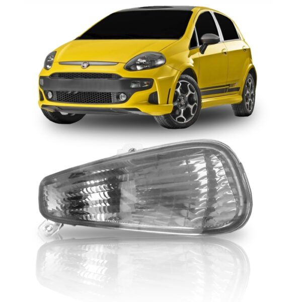 Sinaleira Seta Parachoque Punto 2013 A 2017 Esquerdo Fumê