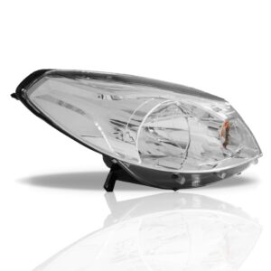 Farol Renault Sandero 2012 2013 Máscara Cromada 1ª Linha Esquerdo/motorista