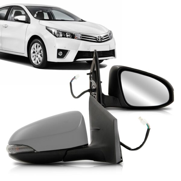 Retrovisor Corolla 14 15 16 Elétrico Com Seta Lado Direito.