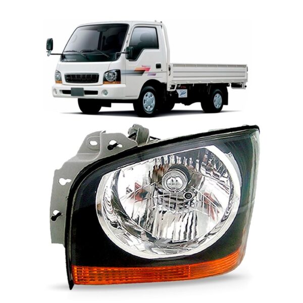 Farol Para Kia Bongo 03 04 2005 2006 Mascara Negra 1ª Linha - Esquerdo/motorista