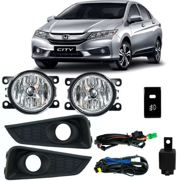 Kit Farol Milha Honda City 2014 2015 2016
