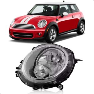 Farol Mini Cooper 2007 2008 2010 2009 11 12 Cromado 1ª Linha Esquerdo/motorista