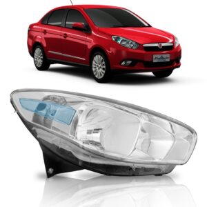 Farol Grand Siena 2012 2013 2014 2015 Cromado 1ª Linha Direito/passageiro