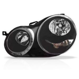 Farol Polo Hatch Sedan 03 04 05 2006 Máscara Negra 1ª Linha - Esquerdo/motorista