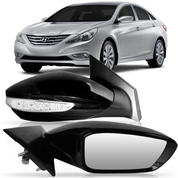 Retrovisor Sonata Retratil Foldway 2011 A 2015 Elétrico Le.