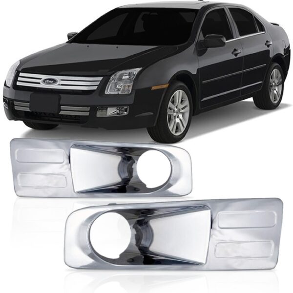 Moldura Milha Para Fusion 2007 2008 2009 Com Furo Cromado Lado Direito