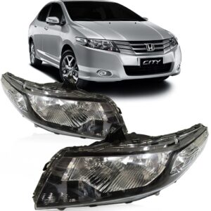 Farol City Honda 2013 2014 Cromado 1ª Linha Direito/passageiro