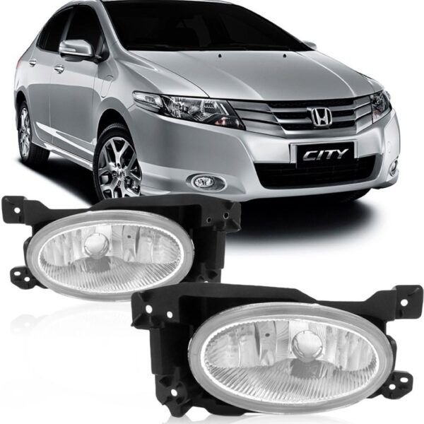 Farol Milha Honda City 2013 2014 Sem Moldura Honda 1ª Linha