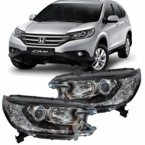 Farol Honda Crv 2012 2013 2014 2015 Cromado 1ª Linha - Direito/passageiro