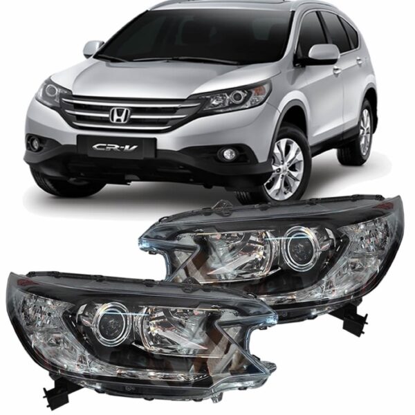 Farol Honda Crv 2012 2013 2014 2015 Cromado 1ª Linha - Esquerdo/motorista
