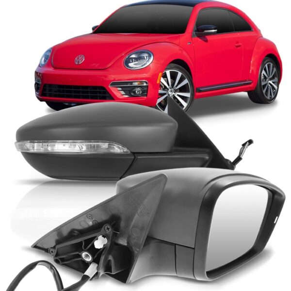 Retrovisor New Beetle 2014 2015 Eletrico Com Pisca Esquerdo