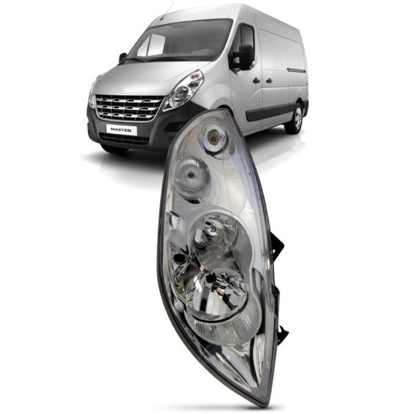 Farol Renault Master 2014 2015 Com Auxiliar 1ª Linha Direito/passageiro