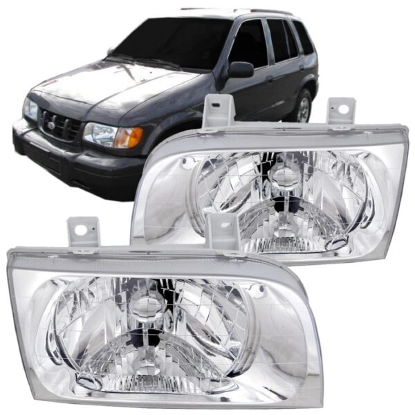 Farol Kia Sportage 1998 1999 2000 2001 2002 1ª Linha Esquerdo/motorista