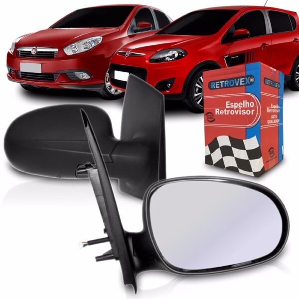 Retrovisor Palio 2012 2013 2014 2015 Manual Lado Direito