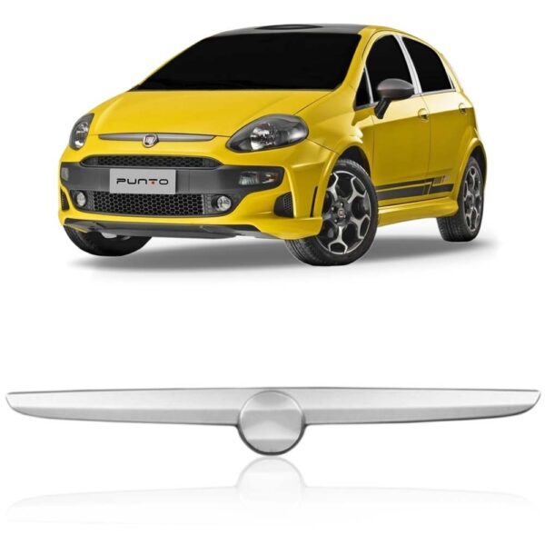 Tela Frontal Friso Cromado Punto Fiat 2013 2014 2015