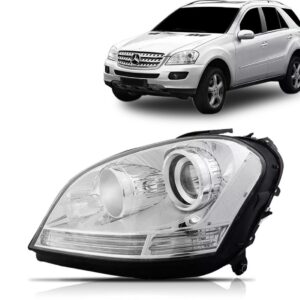 Farol Merceds Ml320 Ml350 Classe M 2006 A 2012  Eletrico Lado Esquerdo