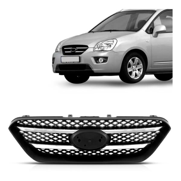 Grade Dianteira Carens 2009 2010 2011 Friso 1a Linha - Preto