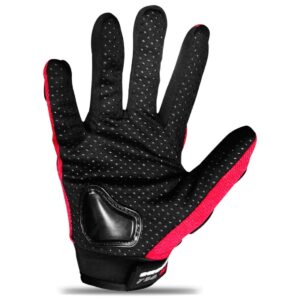 Luva Protetora Reforcada Motociclista Motoqueiro Cor Vermelho,Tamanho M