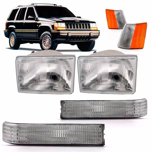Kit Farois Cherokee - Par Farois Com Sinaleira Jogo Completo Direito/passageiro