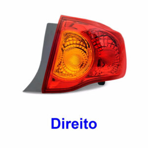 Par Sinaleira Corolla 2008 2009 2010 2011 Traseira Canto Vermelho