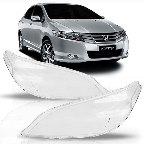Par Lente Do Farol Honda City 2009 2010 2011 2012.