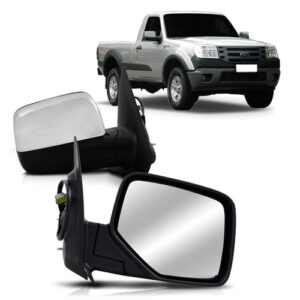 Par Retrovisor Ranger 2010 2011 2012 Eletrico Cromado