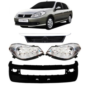 Kit Frente Renault Symbol 2009 2010 2011 2012 2013 Preto