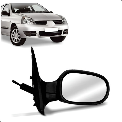 Retrovisor Externo Para Clio 1999 A 2011 Lado Direito