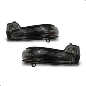 Par Pisca Retrovisor Para Hilux Corolla Cross 2016 A 2024 Preto