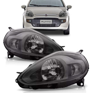 Par Farol Fiat Punto 2012 13 14 15 16 17 2018 Sport Cinza