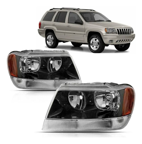 Par Farol Cherokee / Laredo 1999 A 2001 Fume