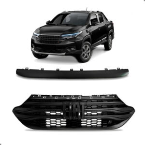 Kit Grade Para Strada 2020 2021 2022 2023 2024 2025 C/ Friso Preto Fosco