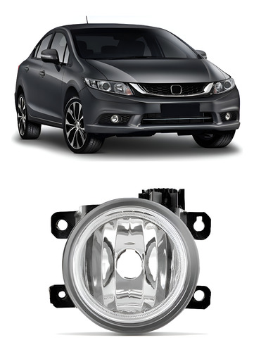 Farol Milha Auxiliar Civic 15 A 16 Fit 14 A 17 Mobi 1ª Linha Direito - Passageiro