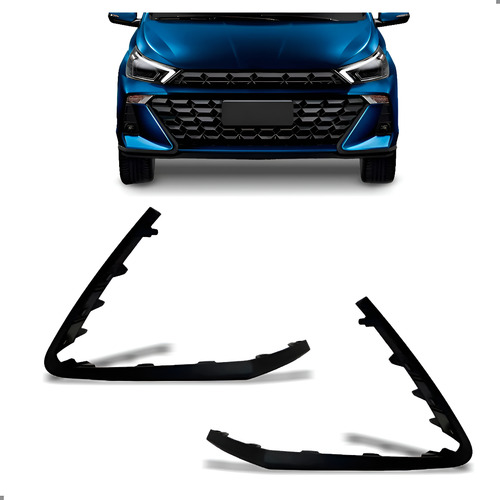 Par Moldura Parachoque Dianteiro Para Hb20 2023 24 25 2026
