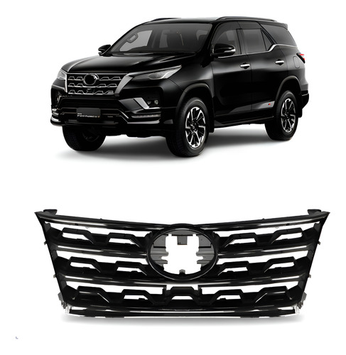 Grade Radiador Hilux Sw4 2021 Até 2024 Black Piano Srx Black Piano